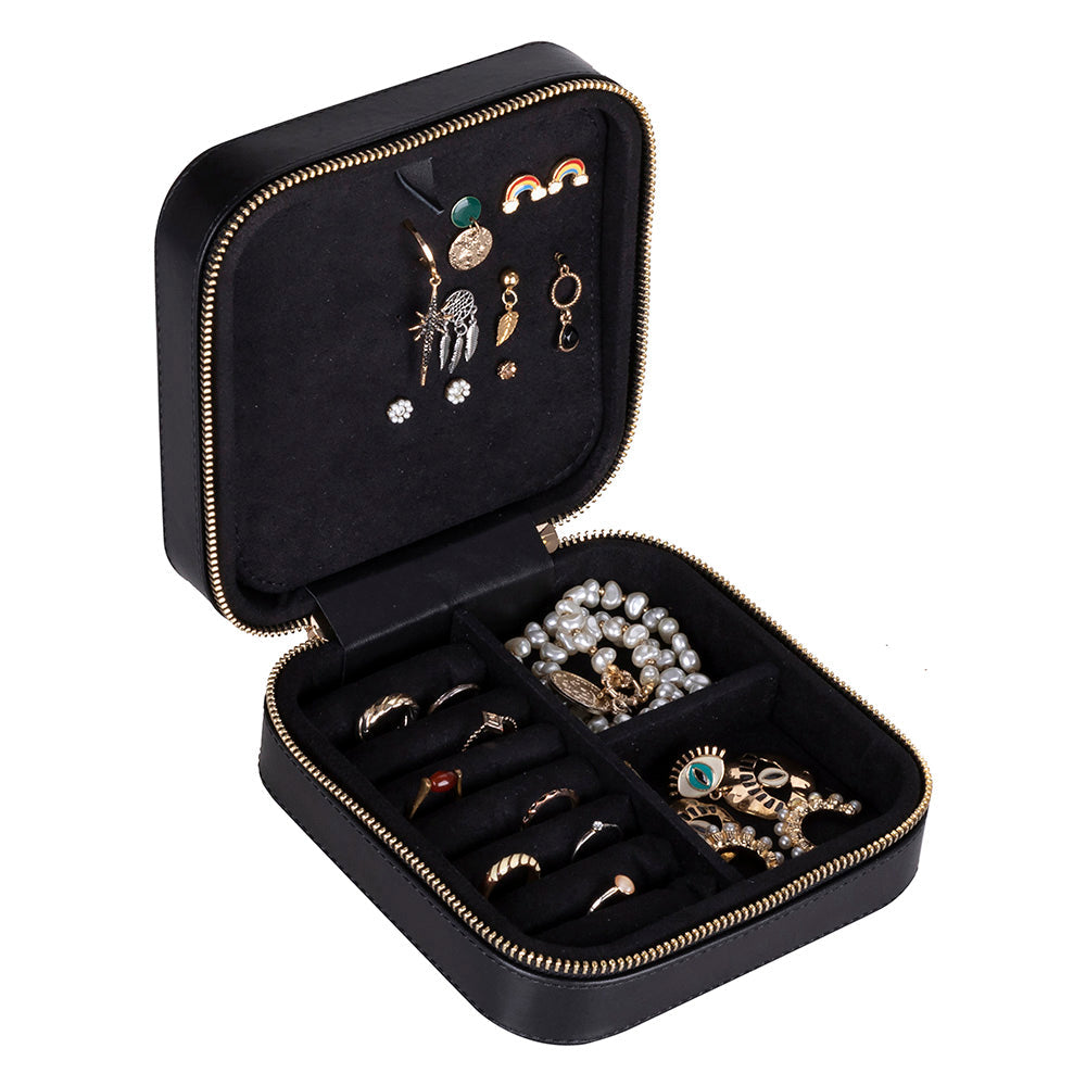 Arden Leather Jewelry Box – Handcrafted Large Storage Case for Travel